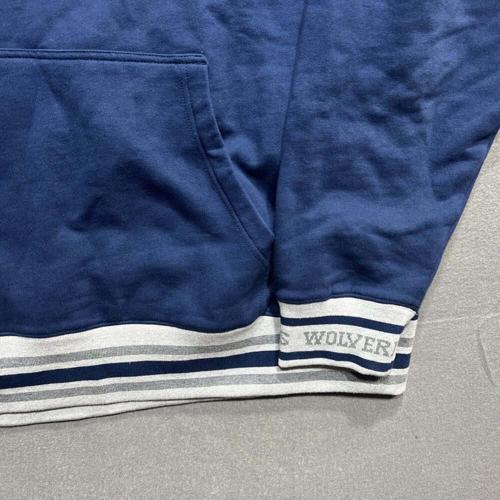 Mitchell & Ness Michigan Wolverines Navy Arched Fleece Pullover Hoodie Size XL - Picture 8 of 16